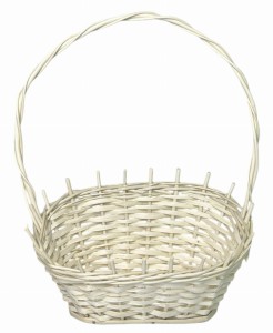 Koszyk delikates biały 30x18xH15cm