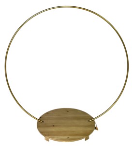 Podstawa metalowa na kwiaty złota 73x36x79cm