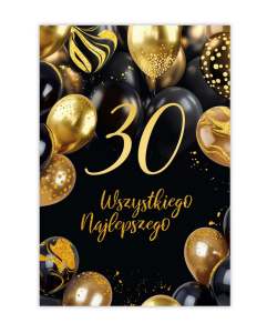 Kartka okolicznościowa 30 Urodziny B6-D 