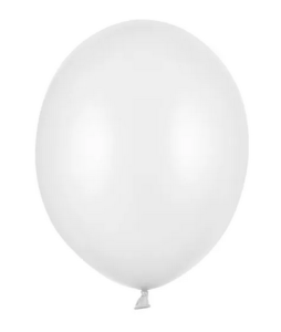 Balony Strong 30cm Metallic Pure White 100szt/opak