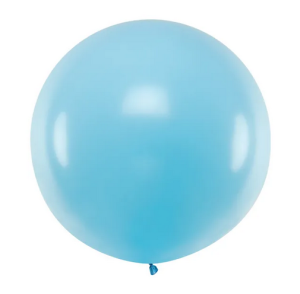 Balon okrągły 1m Pastel Light Blue