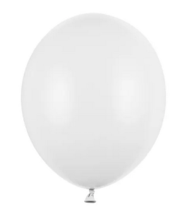 Balony Strong 30cm Pastel Pure White 10szt/opak