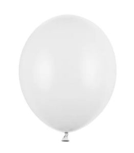 Balony Strong 27cm Pastel Pure White 50szt/opak