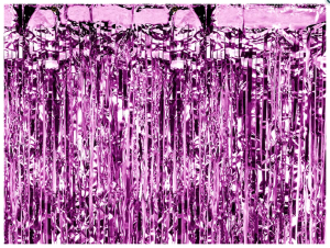 Kurtyna Party purpurowy 90x250cm