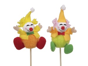Pik klaun 6szt/opak 10,5cm 2 wzory