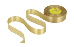 Wstążka satynowa 25mmx35y Złoto
