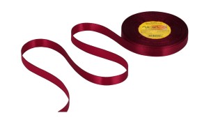 Wstążka satynowa 12mmx35y Bordo