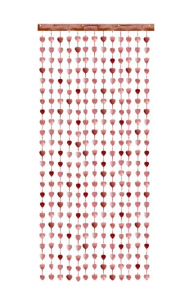 Kurtyna - Serca, różowe złoto 100x245cm