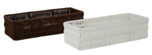 Tacka dekoracyjna 11x28x5,5cm Biała