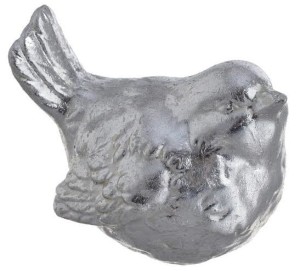 Ptak figurka srebrna 8cm