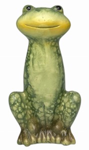 Figurka żaba ceramiczna 6x8x14,5cm