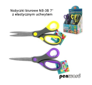 Nożyczki biurowe z elastycznym uchwytem