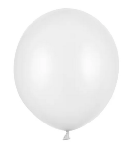Balony Strong 43cm Metalic Pure White 25szt/opak