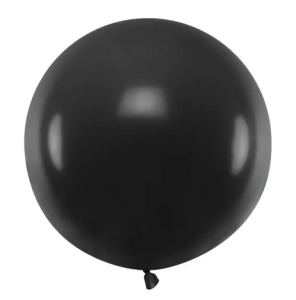 Balon okrągły 60cm Pastel Black