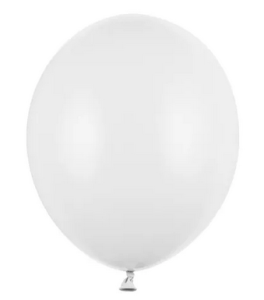 Balony Strong 27cm Pastel Pure White 100szt/opak
