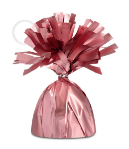 Ciężarek do balonów matowy metaliczny rose gold