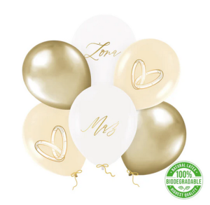 Balony lateksowe Mąż/Żona 12 cali 6 szt. zestaw