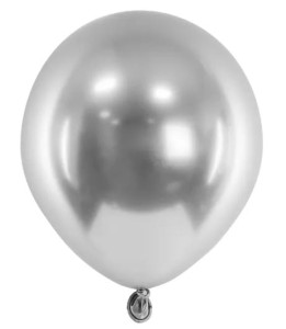 Balony glossy srebrne 12cm 1op/50szt