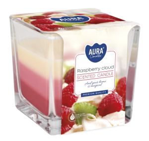 Świeca zapachowa w szkle malinowa chmurka 170g