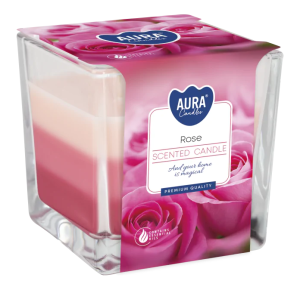 Świeca zapachowa w szkle róża 170g