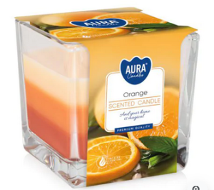 Świeca zapachowa w szkle pomarańcza 170g