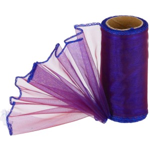 Organza obszywana Granat 12cmx8m