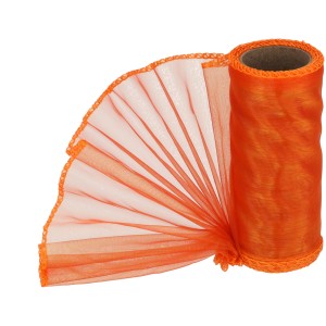 Organza obszywana Bursztyn 12cmx8m