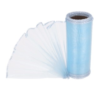 Organza obszywana Jasny Niebieski 12cmx8m