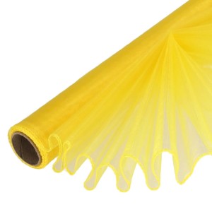 Organza obszywana Cytryna 39cmx8m