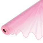 Organza obszywana Ładny Róż 39cmx8m