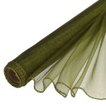 Organza obszywana Oliwka 39cmx8m