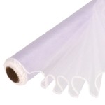 Organza obszywana Biały 39cmx8m