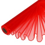 Organza obszywana Czerwony 39cmx8m