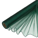 Organza obszywana Ciemna Oliwka 39cmx8m