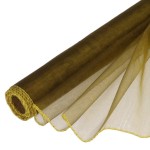 Organza obszywana Jasna Oliwka 39cmx8m
