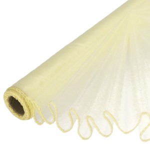 Organza obszywana Krem 39cmx8m