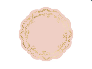 Podkładki pod talerze Ornament brudny róż 35,5 cm
