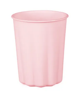 Kubeczki plastikowe Falbanka 220 ml różowy 4szt/opak