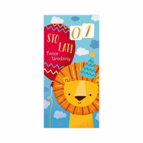 Kartka okolicznościowa Urodziny  51 DL WC