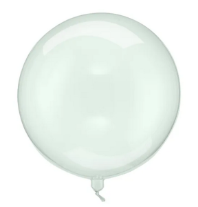 Balon Kula 40cm transparentny zielony