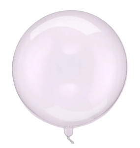 Balon Kula 40cm transparentny fiolet