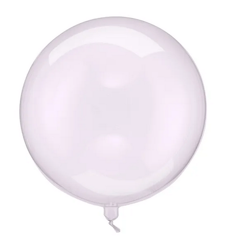 Balon Kula 40cm transparentny fiolet