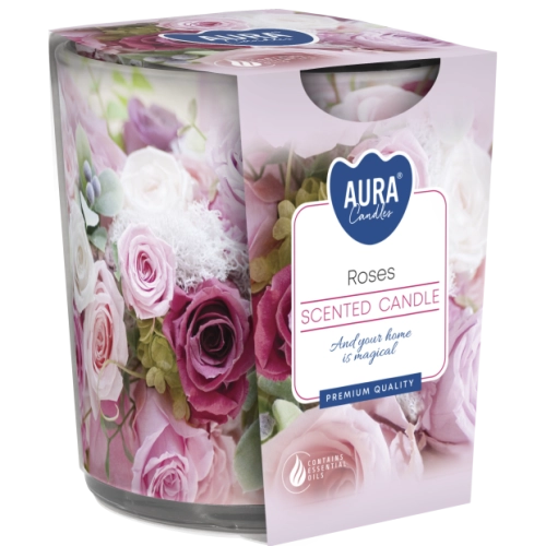 Świeca zapachowa w szkle Róża 100g