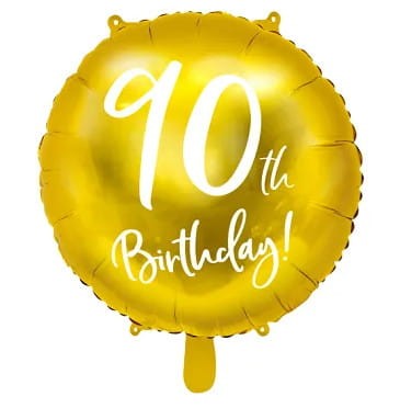 Balon foliowy 40th Birthday złoty 45cm