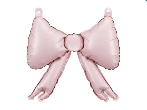 Balony foliowe do girland Kokardy 25,5x25cm pudrowy róż