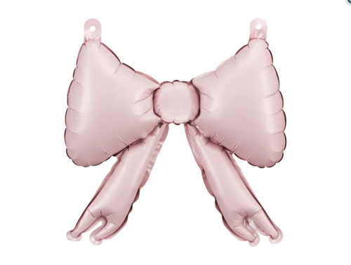 Balony foliowe do girland Kokardy 25,5x25cm pudrowy róż