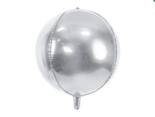 Balon foliowy Kula 40cm srebrny