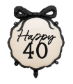 Balon foliowy pastylka Happy ''40'' 47 5x45 cm mix