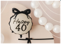 Balon foliowy Happy ''40'' 47 5x45 cm mix