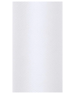 Tiul gładki biały 0,3x9m